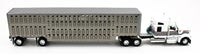 DCP 1:64 *WHITE & SILVER* Kenworth W990 High Roof & WILSON LIVESTOCK TRAILER NIB