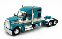 DCP 1:64 *AQUA & CREAM* Kenworth W990 High Roof & WILSON LIVESTOCK TRAILER NIB
