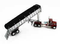 DCP 1:64 *RED & BLACK* FORD LTL 9000 Day Cab w/CHROME East End Dump Trailer NIB!