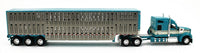 DCP 1:64 *AQUA & CREAM* Kenworth W990 High Roof & WILSON LIVESTOCK TRAILER NIB