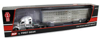 DCP 1:64 *WHITE & SILVER* Kenworth W990 High Roof & WILSON LIVESTOCK TRAILER NIB