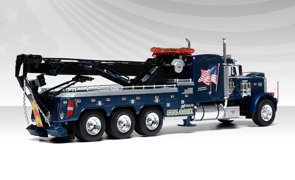 1:43 IXO Models *BLUE* 1980 Peterbilt 359 Big Rig WRECKER Tow