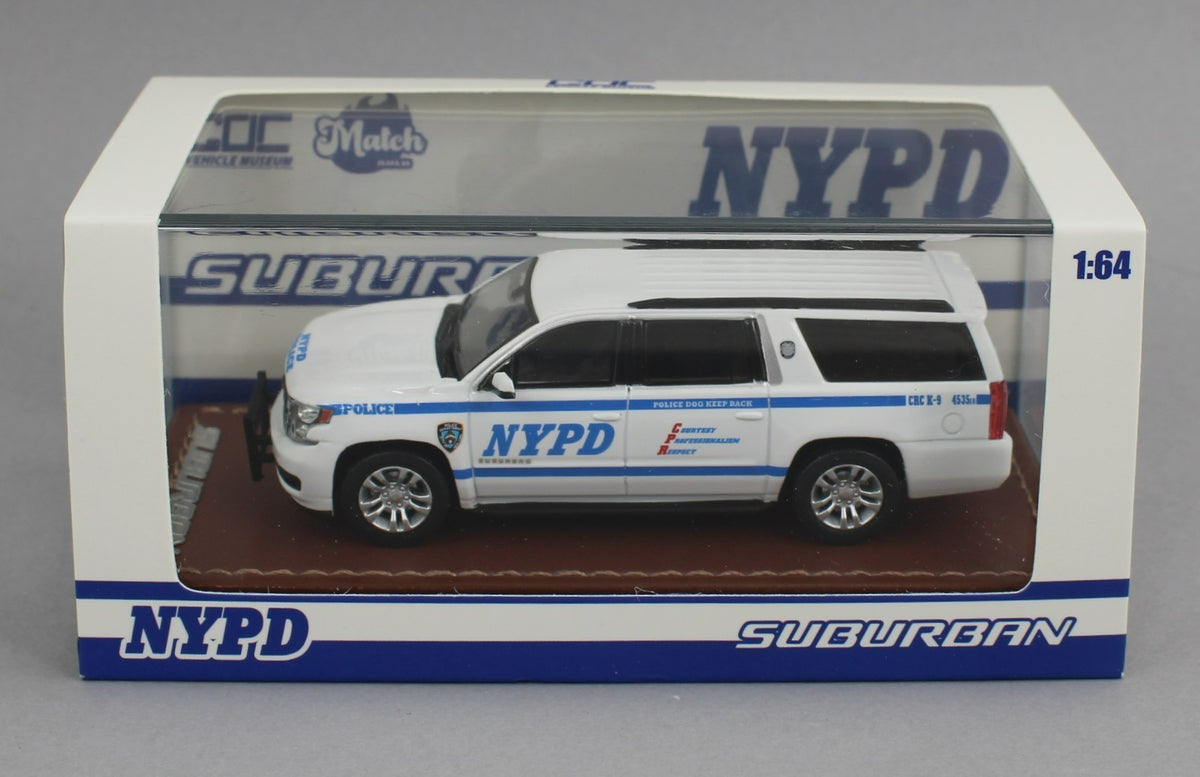 1:64 *GOC* NYPD Chevrolet SUBURBAN POLICE CAR *NIB*| mc2-toys