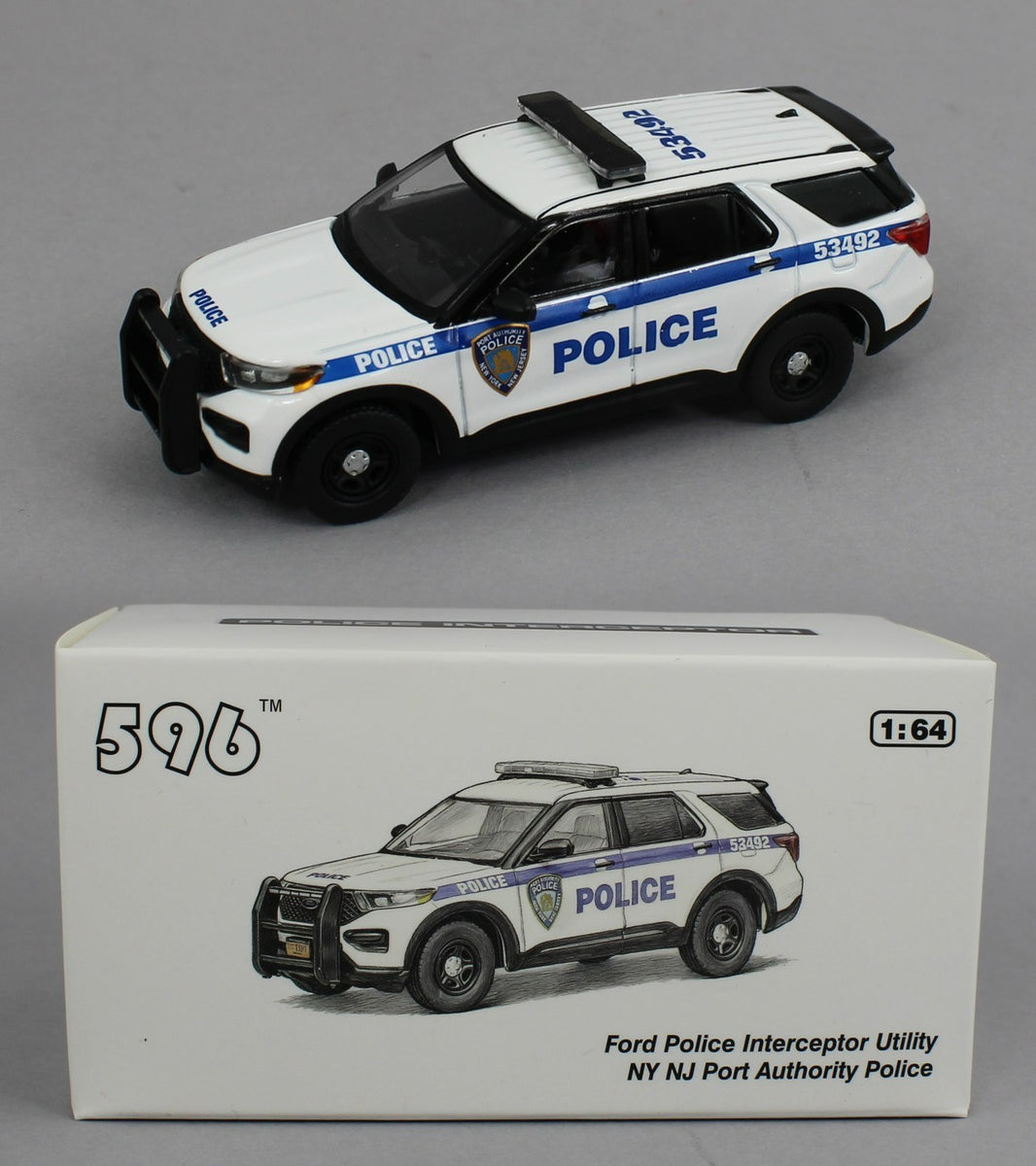 1:64 *596 DIECAST* NY NJ PORT AUTHORITY Ford Police Interceptor