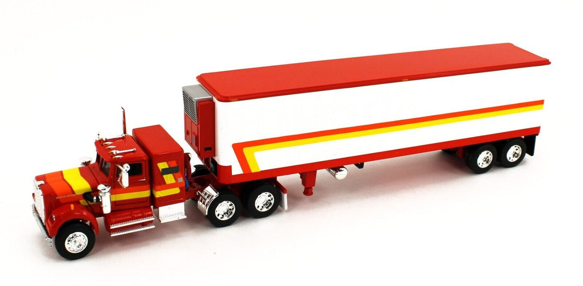 1/64 Bianco Western Star 4900 Con Vintage Wilson Bestiame 1/64 Bianco Western Star 4900 Con Vintage Wilson Bestiame