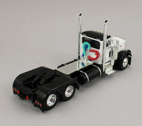 DCP 1:64 *WHITE & BLACK* Peterbilt 379 Day Cab & LODE KING GRAIN TRAILER *NIB*