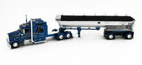 DCP 1:64 *BLUE* Kenworth W900L 86" Sleeper & CHROME MAC End Dump Trailer *NIB*