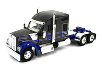 DCP 1:64 *GUN METAL BLUE* Kenworth W990 High Roof & WILSON LIVESTOCK TRAILER NIB