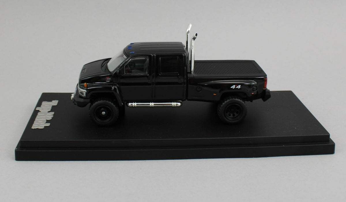 1:64 GOC *BLACK* GMC TOPKICK *IRONHIDE* 4500 Crew Cab DUALLY