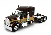 DCP 1:64 *BROWN & TAN* Kenworth W990 High Roof & WILSON LIVESTOCK TRAILER NIB