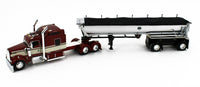DCP 1:64 *RED* Kenworth W900L 86" Sleeper & CHROME MAC End Dump Trailer *NIB*