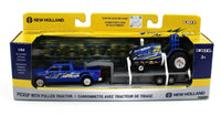 2024 ERTL 1:64 NEW HOLLAND *BLUE BARRACUDA* Pulling Tractor Set w/TRUCK *NIB*