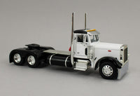 DCP 1:64 *WHITE & BLACK* Peterbilt 379 Day Cab & LODE KING GRAIN TRAILER *NIB*