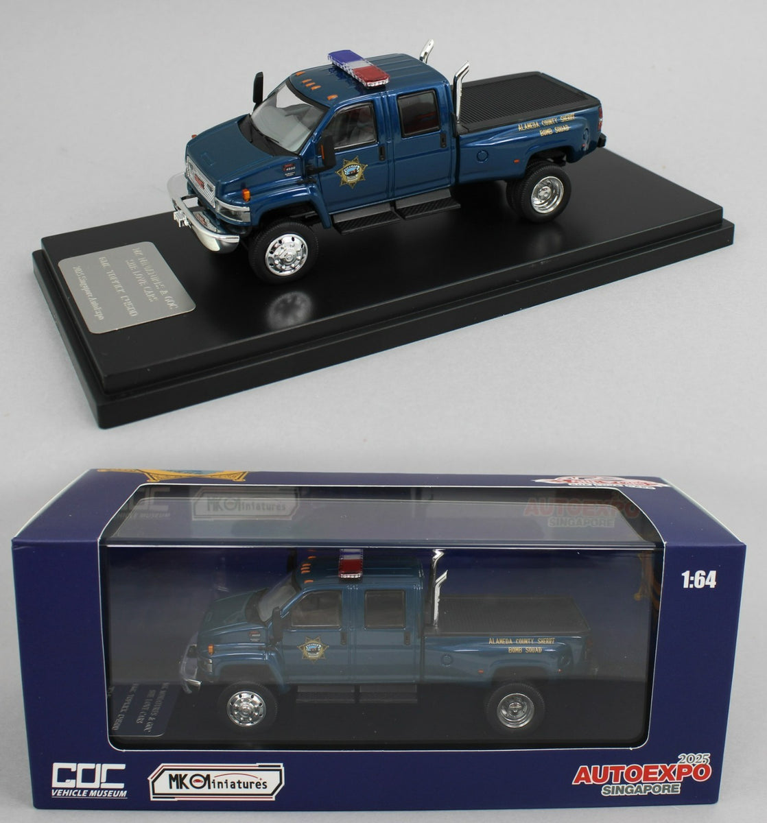 1:64 GOC *ALAMEDA COUNTY SHERIFF* GMC TOPKICK 4500 DUALLY Pickup