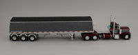 DCP 1:64 *RED & GREY* Peterbilt 379 Day Cab & LODE KING GRAIN TRAILER *NIB*