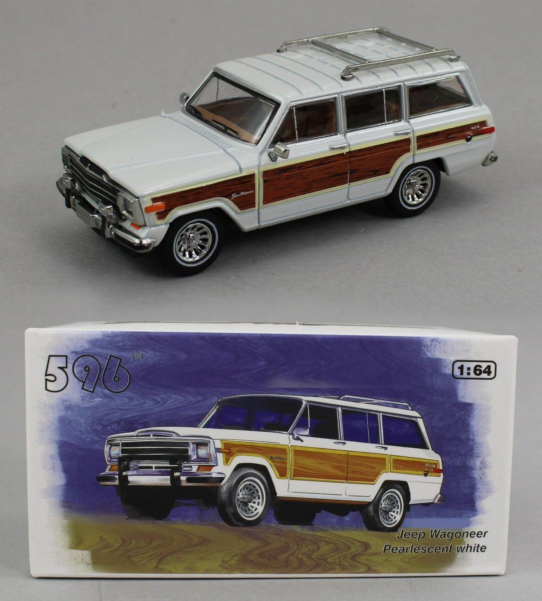 1:64 *596 DIECAST* Pearlescent White JEEP Grand Wagoneer *NIB