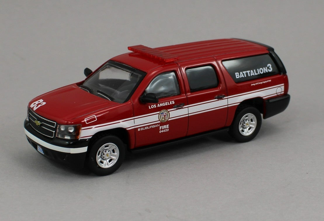 1:64 *596 DIECAST* Los Angeles FIRE DEPT Chevrolet Suburban Rescue