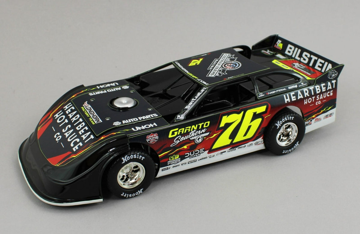 2025 ADC 1:24 Dirt Late Model *BRANDON OVERTON* #76 Heartbeat