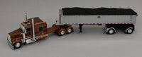 DCP 1:64 *BRONZE* Kenworth W900L 72" Flattop w/CHROME Mac Coal End Dump Trailer