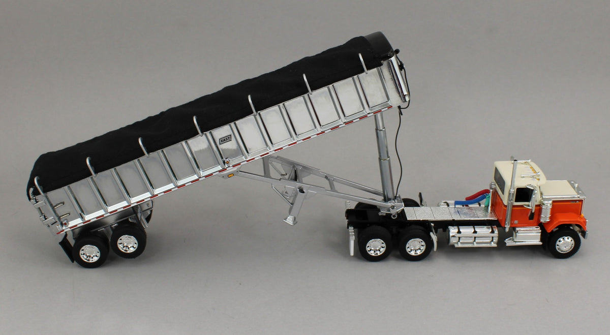 2025 DCP 1:64 *ORANGE* Chevrolet Bison Day Cab w/East Chrome End