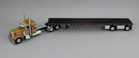 2025 DCP 1:64 *GOLD* Peterbilt 379 36" Flattop w/53' Spread-Axle FLATBED Trailer