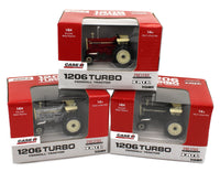2024 ERTL 1:64 CASE IH Farmall 1206 Turbo Tractor *3-PIECE SET* Red Silver & Black Chaser NIB!