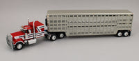 DCP 1:64 *RED & WHITE* MACK Super Liner Flattop Vintage Wilson Livestock Trailer