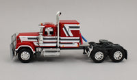 DCP 1:64 *RED & WHITE* MACK Super Liner Flattop Vintage Wilson Livestock Trailer