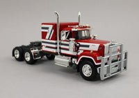 DCP 1:64 *RED & WHITE* MACK Super Liner Flattop Vintage Wilson Livestock Trailer