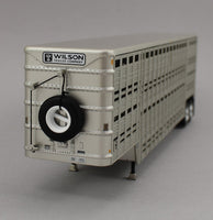 DCP 1:64 *RED & WHITE* MACK Super Liner Flattop Vintage Wilson Livestock Trailer