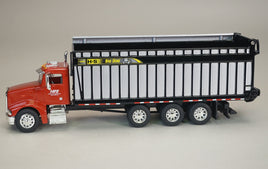 IN STOCK 1:64 SpecCast RED Peterbilt H&S 1226 BIG DOG Rear Unload FORAGE BOX Truck