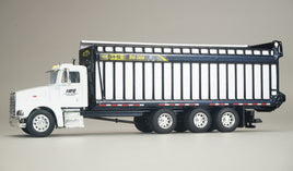 IN STOCK 1:64 SpecCast WHITE Peterbilt H&S 1226 BIG DOG Rear Unload FORAGE BOX Truck
