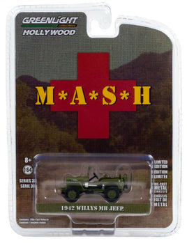1:64 GreenLight *HOLLYWOOD R30* M*A*S*H MASH 1942 Willys MB Army Jeep *NIP*