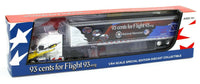 
              2021 DCP 1:64 *93¢ for Flight 93* Freightliner Cascadia Semi 53' Dry Goods NIB
            