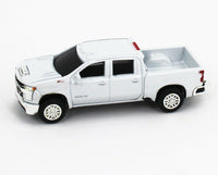 1:64 ERTL *WHITE* 2020 Chevrolet SILVERAD 2500 HD Truck w/GOOSENECK FLATBED NEW!