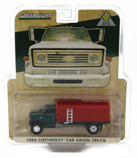 NEW! 1:64 Greenlight 1984 Chevrolet C60 *GRAIN TRUCK* GREEN & RED *NIP*