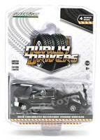 1:64 GreenLight DUALLY DRIVERS 4 Black 2018 Silverado 3500 Tow Truck Wrecker NIP