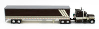 2023 DCP 1:64 *BROWN & CREAM* Peterbilt 359 63" Midroof w/DRY GOODS TRAILER NIB!
