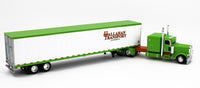2023 DCP 1:64 *BIG RIGS #9 HALLAHAN TRANSPORT* Peterbilt 389 w/53' Trailer *NIB*