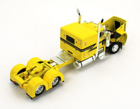 DCP 1:64 *YELLOW & BLACK* Peterbilt 379 63" w/53' Spread-Axle Tautliner Trailer