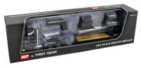 2023 DCP 1:64 *BLACK & GREY* Peterbilt 352 COE 110" w/Rogers Lowboy & Load *NIB*