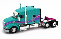 2023 DCP 1:64 *AQUA & BLACK* Peterbilt 579 & Utility 53' ROLL TARP TRAILER NIB