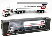 2022 DCP 1:64 *MACK TRUCKS* White Mack Super-Liner w/40' Vintage Trailer NIB