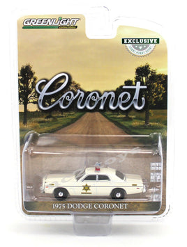 1:64 GreenLight DUKES OF HAZZARD Roscoe Coltrane 1975 DODGE CORONET Sheriff Car