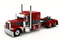 2023 DCP 1:64 *RED & GRAY* Peterbilt 389 63" Flattop w/WILSON GRAIN TRAILER
