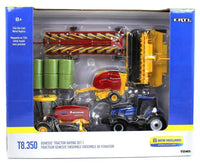 2022 ERTL 1:64 New Holland HAYING SET Speedrower 220+ T8.350 Baler & Rake NIB