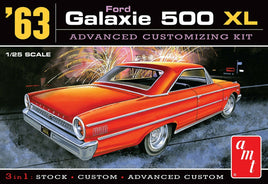 1:25 AMT 1963 Ford Galaxie (3 in 1) Stock Custom Advance  Plastic Model Kit MISB