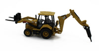 1:64 DIECAST MASTERS *CATERPILLAR CAT* 420XE Backhoe Loader w/Attachments *NIB*