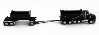 2022 DCP 1:64 *BLACK* Kenworth T880 Rogue Dump Truck & Transfer Dump Trailer NIB