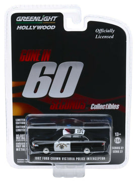 1:64 GreenLight *HOLLYWOOD R27* GONE IN SIXTY SECONDS 1992 Crown Vic CHiPS *NIP*